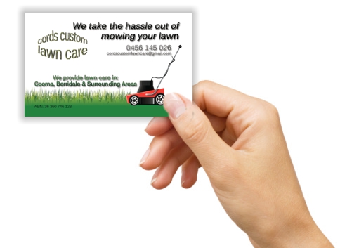 Cords Custom Lawn Care Business Card